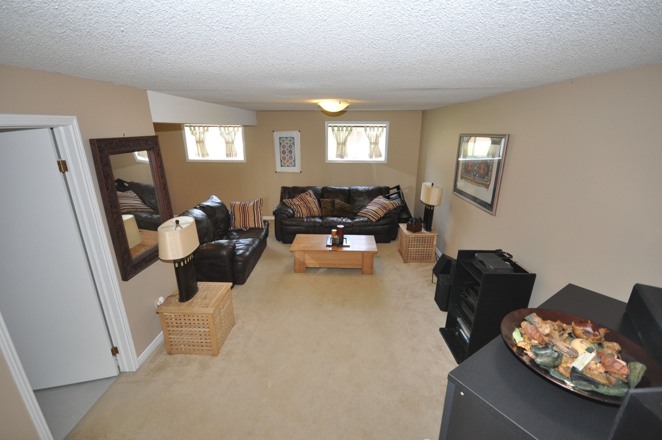 Lots of room for entertaining in the full sized family room