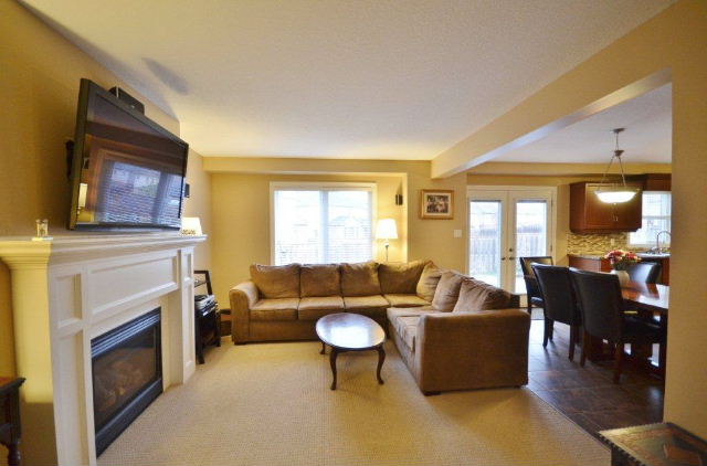 Large Family Room with Cozy Gas Fireplace