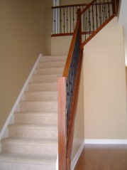 Beautiful staircase leading to the second storey. 