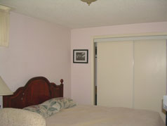 One of two bedroom in lower level